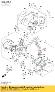 suzuki 1373940H00 buis, gewricht links - Onderkant