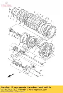 yamaha 903872800700 colarinho - Lado inferior