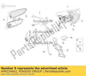 aprilia AP8224662 lh blinker r.lens - Unterseite