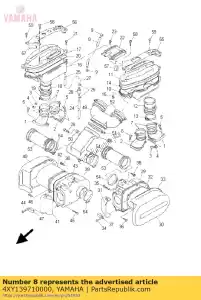 yamaha 4XY139710000 tubo, combustible 1 (l450) - Lado inferior