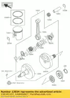 130341107, Kawasaki, lager-big-end, b4 kx60-b15 kawasaki kx 60 65 1999 2000 2001 2002 2003 2005, Nieuw