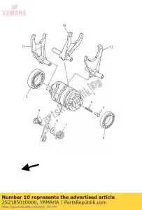 yamaha 2S2185010000 vork, shift 1 - Onderkant