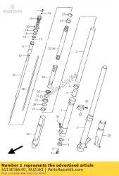 Qui puoi ordinare tubo esterno, r da Suzuki , con numero parte 5113036E40: