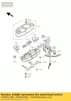 140901286, Kawasaki, cubierta, carcasa del medidor kawasaki gtr  a zzr e zz r1100 r600 1000gtr 600 1000 1100 , Nuevo