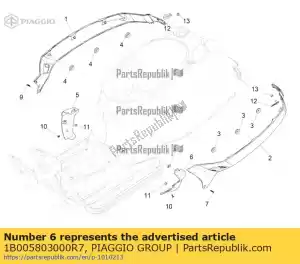 Piaggio Group 1B005803000R7 terminale sinistro spoiler - Il fondo