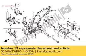 honda 50360KTWB00 staffa assy. a, gancio motore - Il fondo