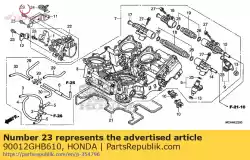 Ici, vous pouvez commander le boulon, bride, 6x12 auprès de Honda , avec le numéro de pièce 90012GHB610: