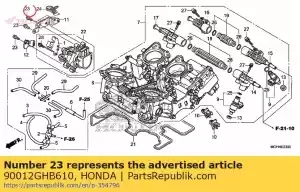 honda 90012GHB610 boulon, bride, 6x12 - La partie au fond