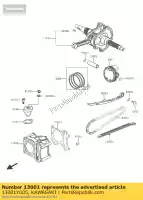 13001Y005, Kawasaki, piston-engine sc125agf kawasaki j 125 2016, New