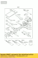 560071427, Kawasaki, gereedschapsset zx1200-a1 kawasaki zx zzr 1200 1400 2000 2001 2002 2003 2004 2005 2006 2007, Nieuw