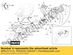 aprilia AP8127115 fio ht - Lado inferior