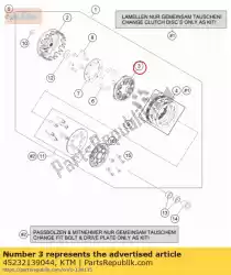 Aquí puede pedir conjunto de jaula de bolas de KTM , con el número de pieza 45232139044: