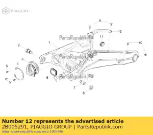 Piaggio Group 2B005291 guiacabos - Lado inferior