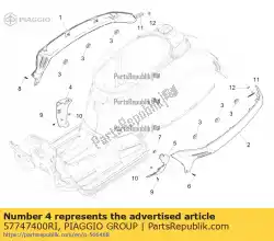 rh-terminal van Piaggio Group, met onderdeel nummer 57747400RI, bestel je hier online: