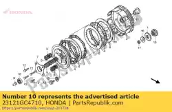 Aquí puede pedir engranaje, transmisión primaria (17t) de Honda , con el número de pieza 23121GC4710: