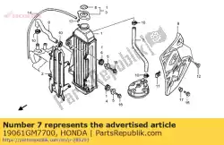 Aqui você pode pedir o mangueira a, água em Honda , com o número da peça 19061GM7700: