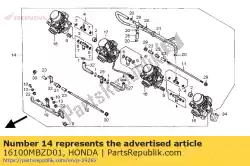 Ici, vous pouvez commander le aucune description disponible pour le moment auprès de Honda , avec le numéro de pièce 16100MBZD01: