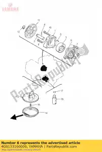 yamaha 4G0133160000 pokrywa, pompa - Dół