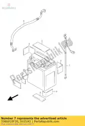 Here you can order the wire,battery mi from Suzuki, with part number 3386010F20: