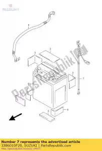 suzuki 3386010F20 wire,battery mi - Bottom side