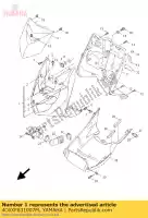 4C6XF831007M, Yamaha, bouclier de jambe 1 yamaha xc 125 2007, Nouveau