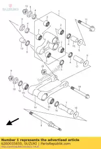 suzuki 6260035850 conjunto de alavancas traseiro - Lado inferior