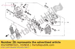 Tutaj możesz zamówić zacisk sub assy., r. Fr. Od Honda , z numerem części 45250MBTD21: