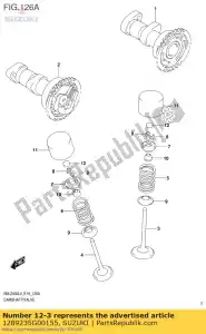 suzuki 1289235G00155 shim, stoter - Onderkant