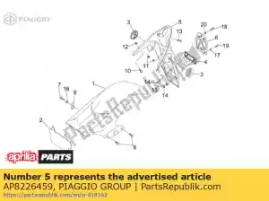 Piaggio Group AP8226459 uchwyt tablicy rejestracyjnej - Dół