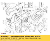 AP8103705, Aprilia, piastra di irrigidimento, Usato