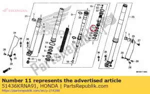 Honda 51436KRNA91 krzak, suwak - Dół