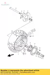 suzuki 6972142F00 suporte, ca traseiro - Lado inferior