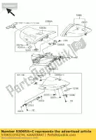 530651054234, Kawasaki, sedile di copertura, pag. rosso kawasaki z  a zx10r ninja c police p z1000 1000 , Nuovo