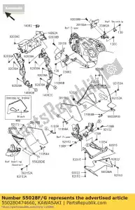 kawasaki 550280474660 capot, lwr, rh, m.s.noir zx140 - La partie au fond