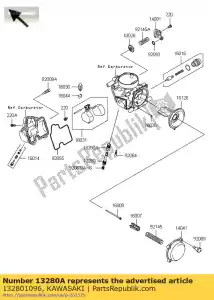 kawasaki 132801096 support, jet zx900-e1 - La partie au fond