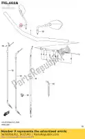 5650008J02, Suzuki, miroir assy, ??vue arrière, r suzuki gsxs750az gsxs750a gsxs750za gsxs750ya 750 , Nouveau