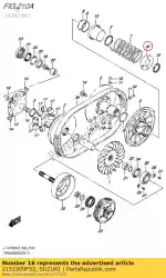 Here you can order the holder,movable from Suzuki, with part number 2151909F52: