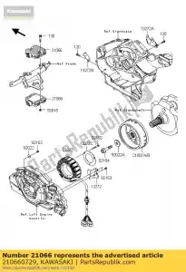 kawasaki 210660729 voltaje de regulador vn1700fef - Lado inferior