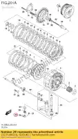 2327148G10, Suzuki, Arm, koppeling loslaten suzuki  vl 1500 2015 2016 2017 2018 2019, Nieuw