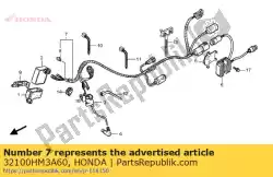 Ici, vous pouvez commander le fil de harnais auprès de Honda , avec le numéro de pièce 32100HM3A60: