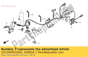 Honda 32100HM3A60 harness wire - Bottom side