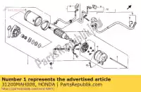 31200MAH008, Honda, Motore, avviamento honda vt shadow ace c2 aero c3 c vt1100c2 vt1100c3 1100 , Nuovo