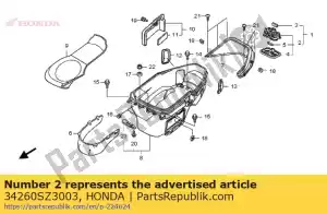 Honda 34260SZ3003 light assy., porta-malas - Lado inferior