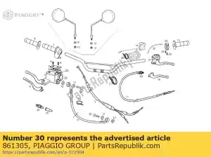 Piaggio Group 861305 cabo de estrangulamento - Lado inferior