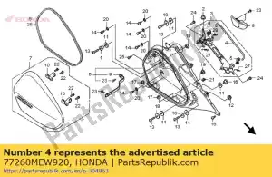 honda 77260MEW920 rod a, saddlebag catch - Bottom side