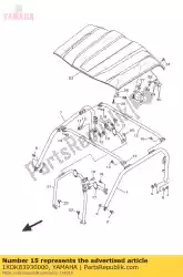 Here you can order the member, roof frame from Yamaha, with part number 1XDK83930000: