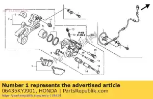 honda 06435KYJ901 klocki hamulcowe - Dół