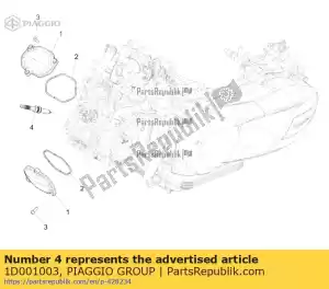 Piaggio Group 1D001003 spark plug - Bottom side