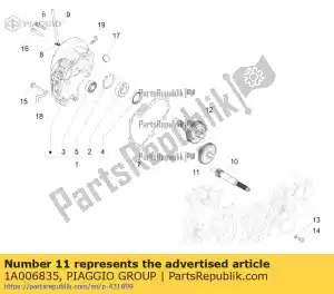Piaggio Group 1A006835 vorgelegezahnrad - Il fondo
