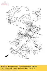 yamaha 1D7135960000 joint, carburetor 2 - Bottom side